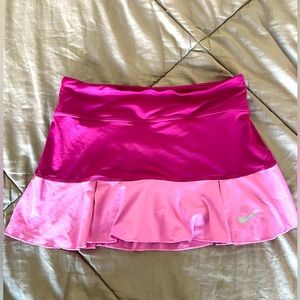 Nike victory printed pleated skirt Tennis Skort Pink Gray Size small